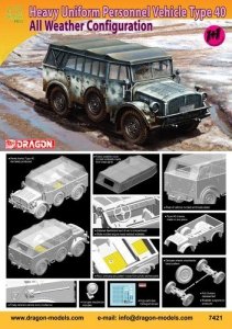 Dragon 7421 Heavy Uniform Personnel Vehicle Type 40 (1:72)