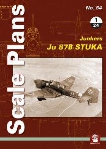 MMP Books 58112 Scale Plans No. 54 Junkers Ju 87 B Stuka in 1/24