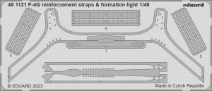 Eduard 481121 F-4G reinforcement straps & formation lights MENG 1/48