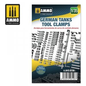 Ammo of Mig 8106 GERMAN TANKS TOOL CLAMPS 1/35
