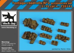 Black Dog T35142 Tentage+bedrols N 1/35