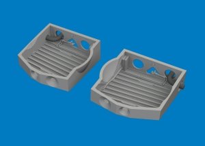 Eduard 6481067 P-40 wheel bays PRINT Eduard 1/48