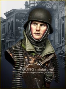 Young Miniatures YM1887 German Waffen SS Siege of Bastogne 1/10