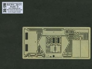 Aber 35170 Sd.Kfz.251/1 Ausf.D  cz.4  tylne drzwi i wizjery obserwacyjne (DRA) (1:35)