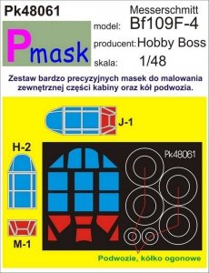 P-Mask PK48061 MESSERSCHMITT BF109F (HOBBY BOSS) (1:48)