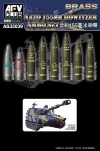 AFV Club AG35039 155mm HOWITZER AMMO SET (BRASS) 1:35