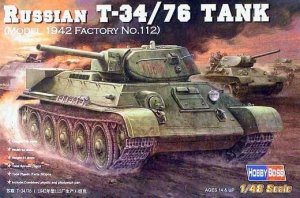 Hobby Boss 84806 Russian T-34/76 (1942 No.112) (1:48)