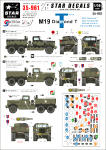 Star Decals 35-961 M19 Diamond Tank transporter #2 1/35