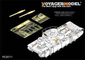 Voyager Model PE35711 WWII Russian T-35 Heavy Tank Basic (Gun barrel Include) (For HobbyBoss 83841) 1/35