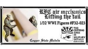 Copper State Models F32-023 RFC Air Mechanics lifting the tail 1:32