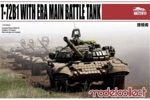 Modelcollect UA72011 T-72B1 with ERA Main Battle Tank 1/72