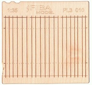 Model scene PL3-010 Wooden fence type 10 Drewniany płot 1/35