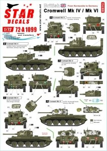 Star Decals 72-A1099 British Cromwell Mk IV / VI From Normandy to Germany. 1/72
