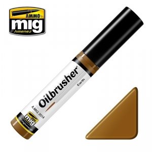 AMMO of Mig Jimenez 3514 Oilbrusher EARTH- farba olejna z pędzelkiem