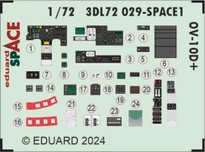 Eduard 3DL72029 OV-10D+ SPACE ICM 1/72