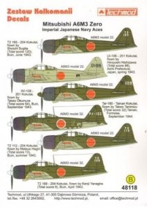 Techmod 48118 A6M3 Zero (1:48)
