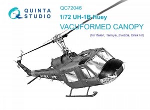 Quinta Studio QC72046 Uh-1B vacuumed clear canopy (Italeri) 1/72