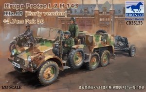 Bronco CB35133 Krupp Protze L2 H 143 Kfz.69 (early version) with 3.7cm Pak 36 (1:35)