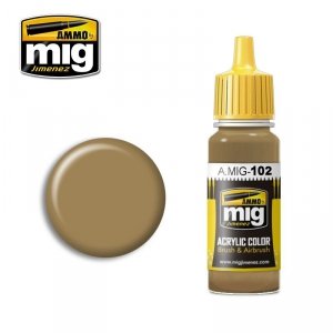 AMMO of Mig Jimenez 0102 OCHRE BROWN 17ml