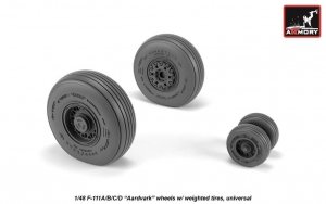 Armory Models AW48319 F-111A/B/C/D Aardvark wheels w/ weighted tyres 1/48