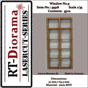 RT-Diorama 35918 Window No.: 9 (3 pcs) 1/35