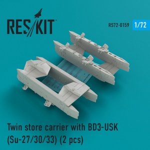 RESKIT RS72-0159 TWIN STORE CARRIER WITH BD3-USK (2 PCS) 1/72