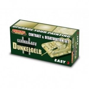 Lifecolor MS01 Acrylic paint Set Dunkelgelb 3x22ml