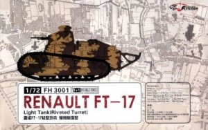 Flyhawk FH3001 Renault FT-17 Light Tank (Riveted turret) 1+1 1/72