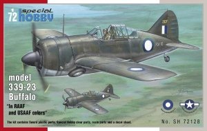 Special Hobby 72128 Buffalo model 339-23 In RAAF and USAAF colors (1:72)