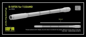 Rye Field Model 2102 D-10T 100mm barrel for T-55AMD (RFM) 1/35
