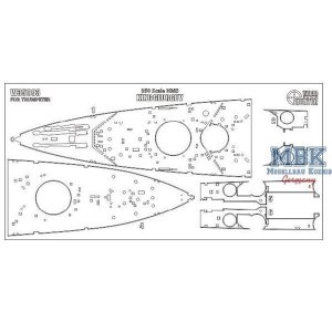 Wood Hunter W35093 HMS King George V (Trumpeter 80605) 1/350