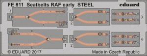 Eduard FE811 Seatbelts RAF early STEEL 1/48