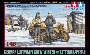 Tamiya 32412 German Luftwaffe Crew Winter w/Kettenkraftrad Kit 1/48