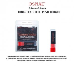 DSPIAE PB-015 0.15mm Tungsten Steel Push Broach / Rysik ze stali wolframowej