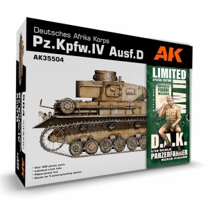 AK Interactive AK35504-A PZ.KPFW.IV AUSF.D AFRIKA KORPS + DAK PANZERFAHRER 1/35