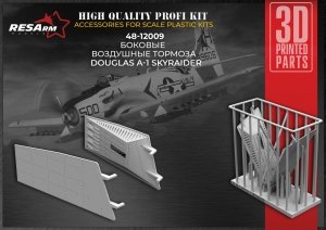 RESARM 48-12009 AIR BRAKE 2 Douglas A-1 Skyraider (3D resin printing) 1/48