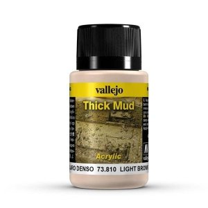 Vallejo 73810 Thick Mud - Light Brown Mud 40ml