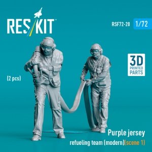 RESKIT RSF72-0020 Purple jersey refueling team (modern) (scene 1) (2 pcs) (3D Printed) (1/72)