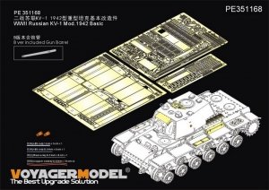 Voyager Model PE351168B WWII Russian KV-1 Mod.1942 Basic（B ver include Gun Barrel）(For TRUMPETER 09597) 1/35