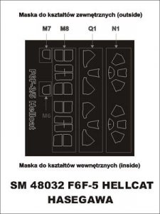 Montex SM48032 F6F-5 Hellcat HASEGAWA