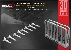 RESArm 48-01028 PC 82 - RS-82 rocket launcher(3D resin printing) 1/48