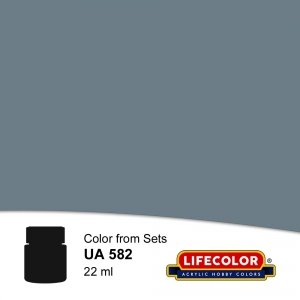 Lifecolor UA582 Acrylic Aircraft Colors Non Specular Intermediate Blue FS35164 22ml