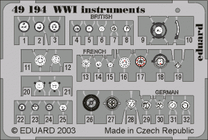 Eduard 49194 WWI Instruments 1/48