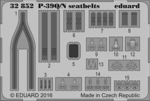 Eduard 32852 P-39Q/ N seatbelts 1/32 KITTY HAWK
