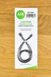 ASK T0061 Lead Wire - Round Ø 0,4 mm x 250 mm (28 pcs)
