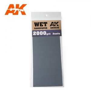 AK Interactive AK9036 WET SANDPAPER 2000