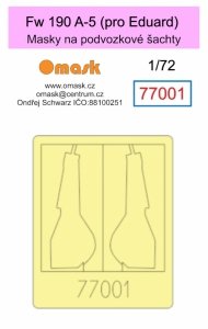 Omask 77001 Fw 190 A-5 (for Eduard) wheel bay yellow masking tape 1/72