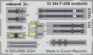 Eduard 33364 F-35B seatbelts STEEL TRUMPETER 1/32