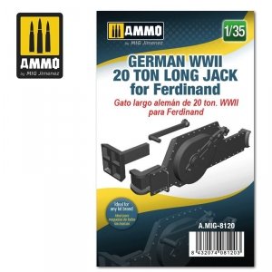 Ammo of Mig 8120 German WWII 20 ton Long Jack for Ferdinand 1/35