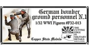 Copper State Models F32-013 German bomber ground personnel N.1 1:32